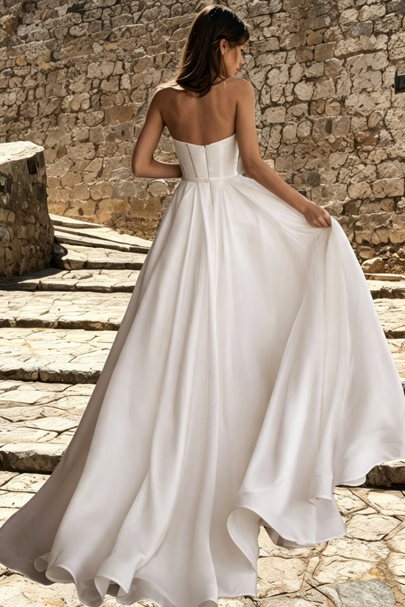Exquisite Sweetheart A-Line Chiffon Weeding Dress
