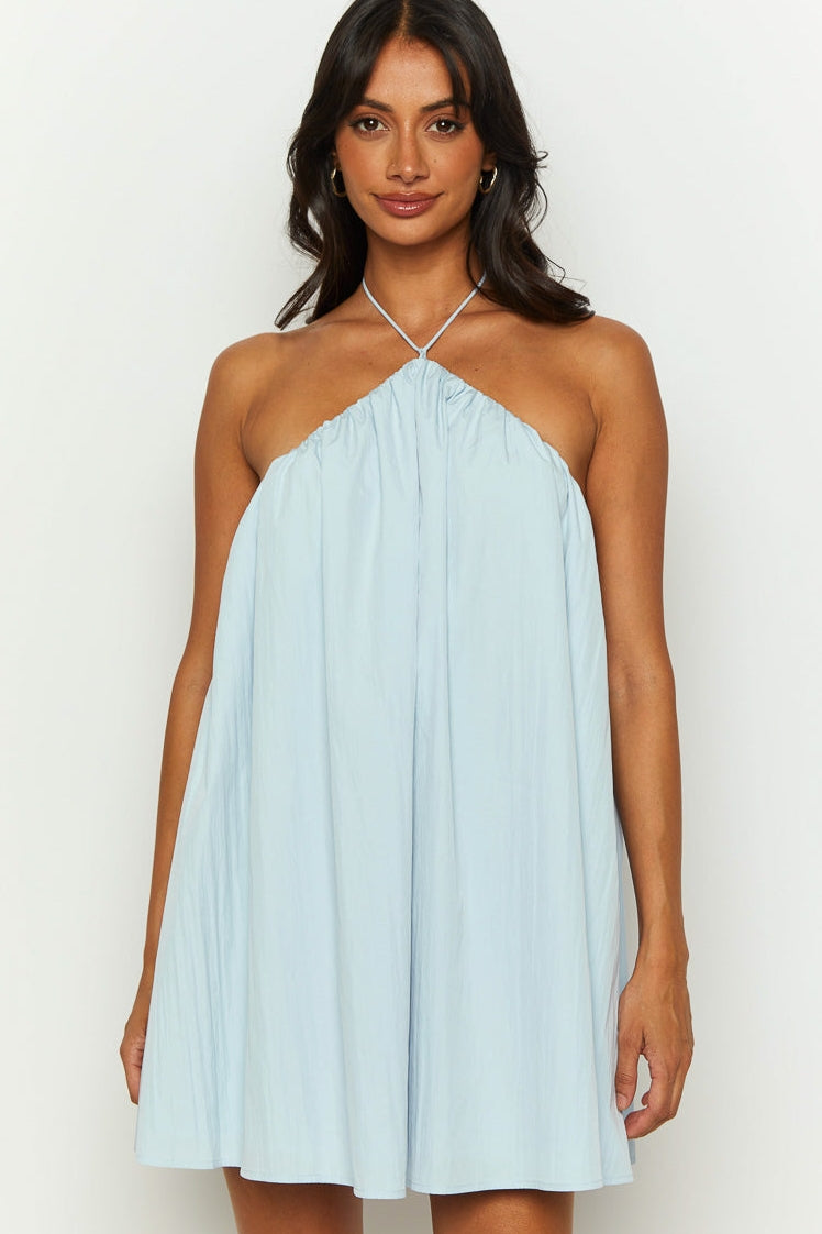 Halter Puff  Homecoming Dress Short Prom Dress