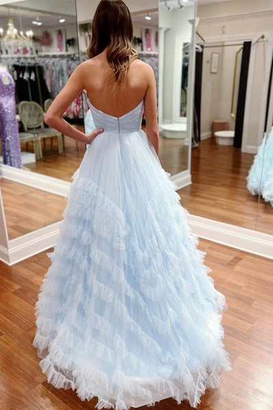 Sweetheart A-Line Prom Dress with Ruffles